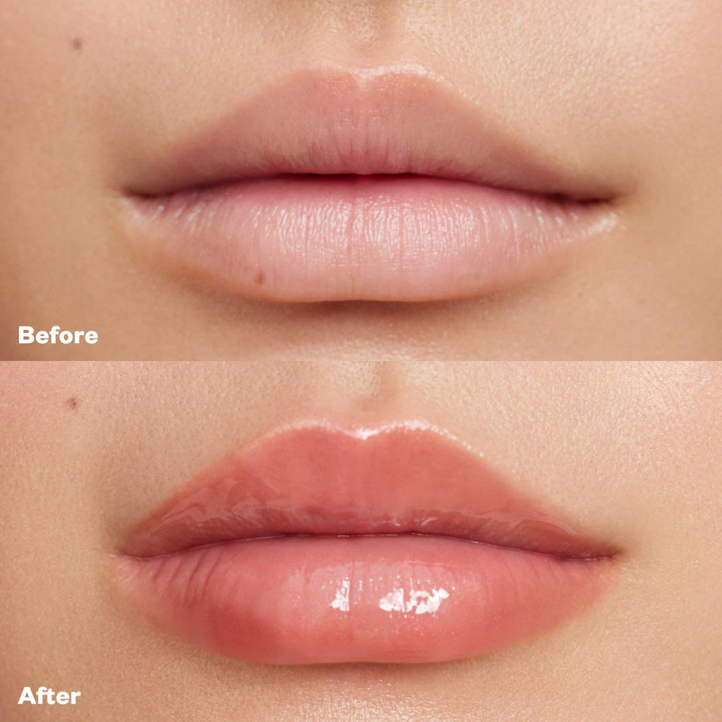 Kosas Wet Lip Oil Gloss - Hydrating Lip Plumping Treatment with Hyaluronic Acid & Peptides, Non-Sticky Finish (Unbuttoned) - TrustMedUSA