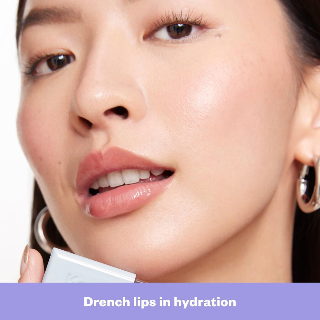 Kosas Wet Lip Oil Gloss - Hydrating Lip Plumping Treatment with Hyaluronic Acid & Peptides, Non-Sticky Finish (Unbuttoned) - TrustMedUSA