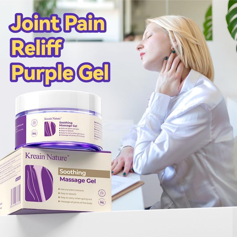 Kreain Nature 2 PCS Joint Gel Purple Soothing Massage Gel Soothes Knees, Lumbar, Neck, Back, Shoulders, Hands, and Feet, 1.76 oz - TrustMedUSA
