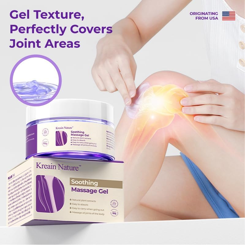 Kreain Nature 2 PCS Joint Gel Purple Soothing Massage Gel Soothes Knees, Lumbar, Neck, Back, Shoulders, Hands, and Feet, 1.76 oz - TrustMedUSA