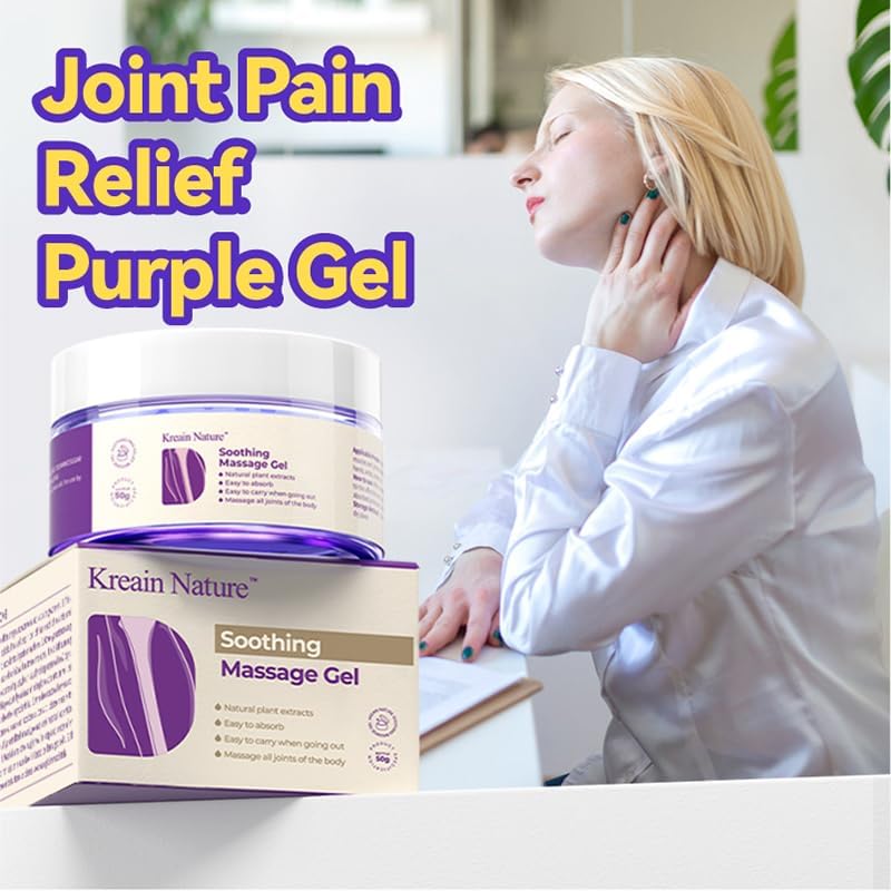 Kreain Nature 2 PCS Joint Gel Purple Soothing Massage Gel Soothes Knees, Lumbar, Neck, Back, Shoulders, Hands, and Feet, 1.76 oz - TrustMedUSA