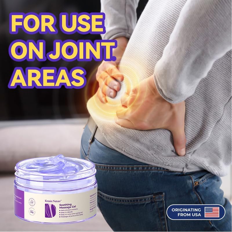 Kreain Nature 2 PCS Joint Gel Purple Soothing Massage Gel Soothes Knees, Lumbar, Neck, Back, Shoulders, Hands, and Feet, 1.76 oz - TrustMedUSA