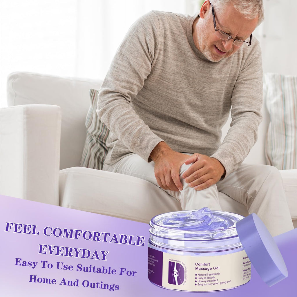 Kresin Joint Comfort Gel, Kresin Joint Comfort Purple Gel, for Neck, Back, Knees, Lumbar, and Feet, Absorb Quickly, 1PC, Purple - TrustMedUSA