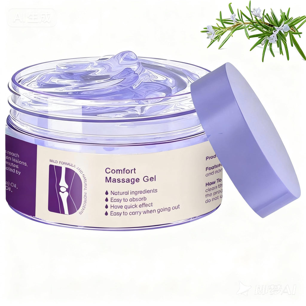 Kresin Joint Comfort Purple Gel, Kresin Joint Comfort Massage Gel, Soothes Discomfort for Neck, Back, Knees, Lumbar, and Feet, Absorb Quickly and Non-Greasy, 1.76 OZ, Violet - TrustMedUSA