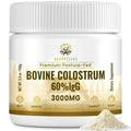 Kroppssund Bovine Colostrum Powder Supplement 3000 mg - Extra High 60% IgG Bovine Colostrum - Gut, Bone, Exercise, Immune - 50 Servings (1 Bottle) - TrustMedUSA