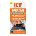 KT Tape, Back Pain Relief Patches, Extra Large 4"x10", Menthol Infused Kinesiology Tape, Cooling Pain Therapy, Everyday Long-Lasting Relief, 4 Count - TrustMedUSA