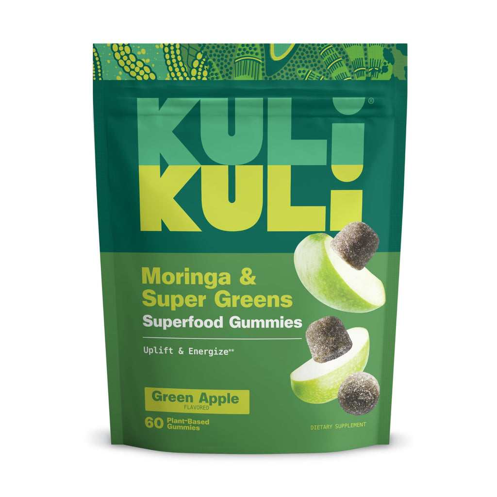Kuli Kuli Super Energy Gummies - Energy Supplements with Moringa, Caffeine-Free Natural Energy Booster - 60 Non-GMO, Gluten-Free Moringa Gummies - TrustMedUSA