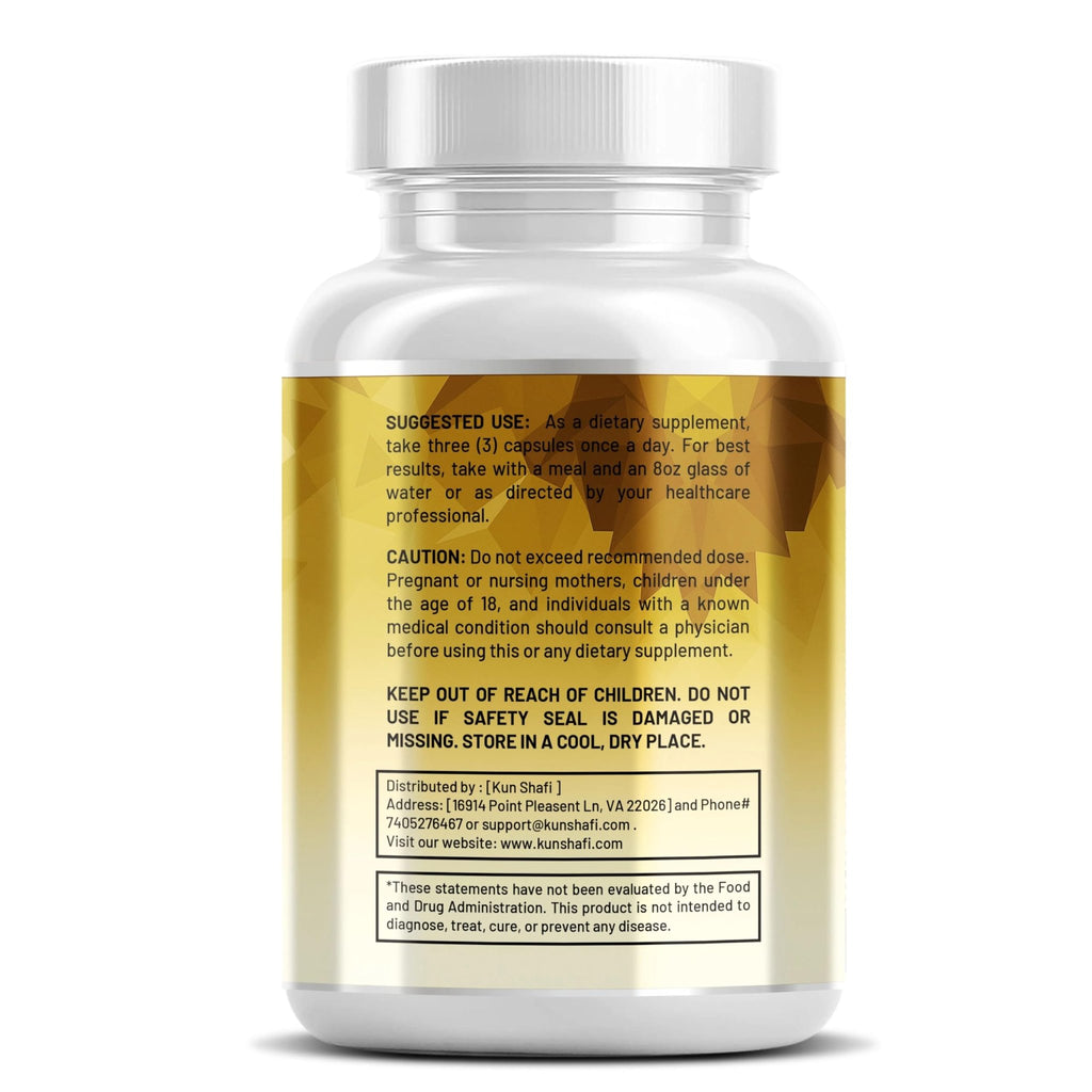 Kun Shafi Shilajit Complex – Sea Moss, Tongkat Ali, Ashwagandha, Ginseng, Zinc, CoQ10, PQQ & Magnesium – Fulvic Acid Capsules for Energy, Vitality & Performance with Panax Cordyceps – 90 Capsules - TrustMedUSA