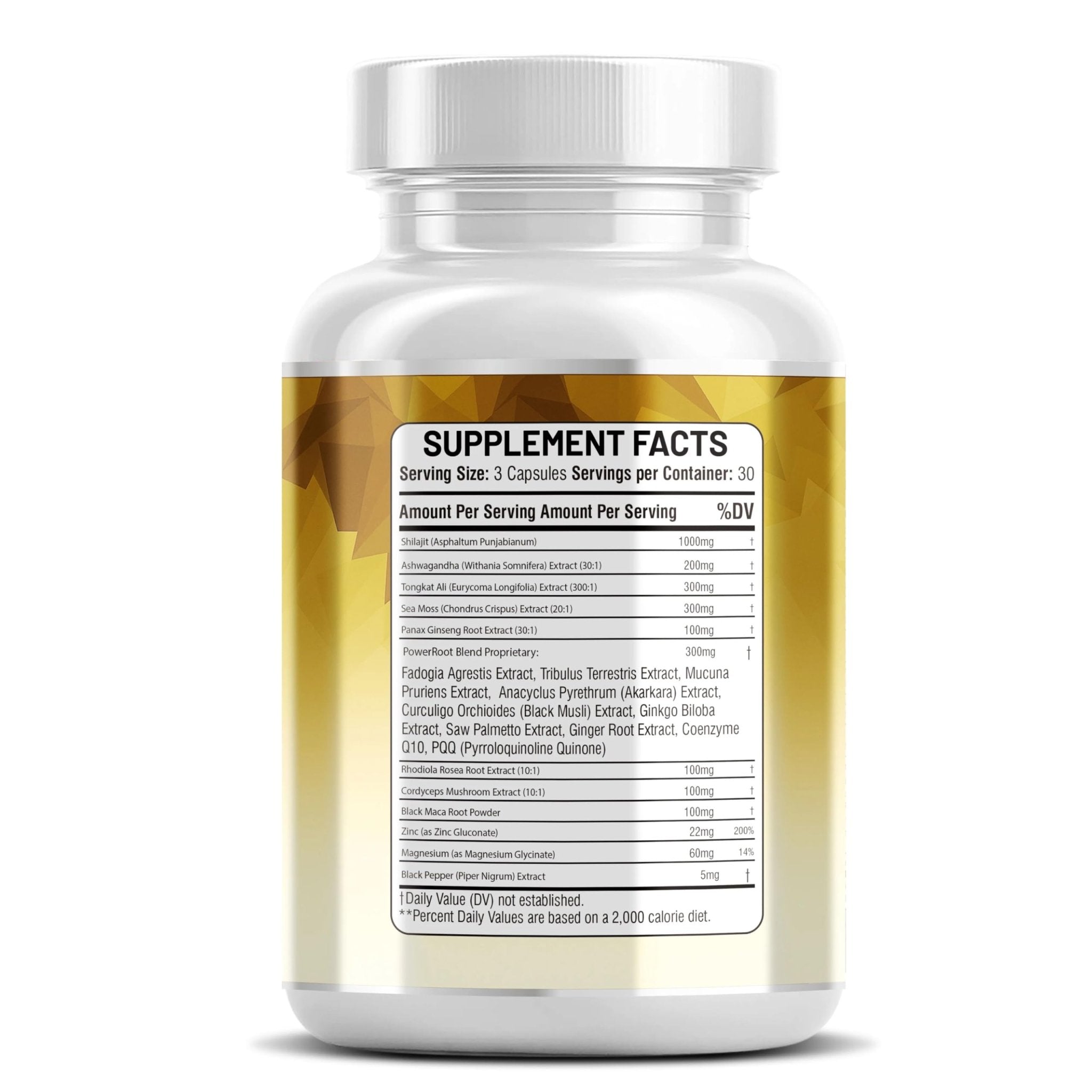 Kun Shafi Shilajit Complex – Sea Moss, Tongkat Ali, Ashwagandha, Ginseng, Zinc, CoQ10, PQQ & Magnesium – Fulvic Acid Capsules for Energy, Vitality & Performance with Panax Cordyceps – 90 Capsules - TrustMedUSA
