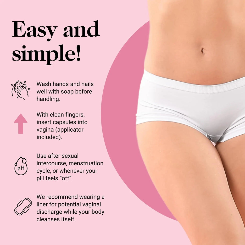Kushae Boric Acid Suppositories + Rapid Relief, All Natural Female Suppositories with Probiotics & Aloe Vera, Relieves Discomfort & Balances pH Level Bottle Only 21 Capsules - TrustMedUSA