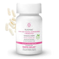 Kushae Boric Acid Suppositories + Rapid Relief, All Natural Female Suppositories with Probiotics & Aloe Vera, Relieves Discomfort & Balances pH Level Bottle Only 21 Capsules - TrustMedUSA