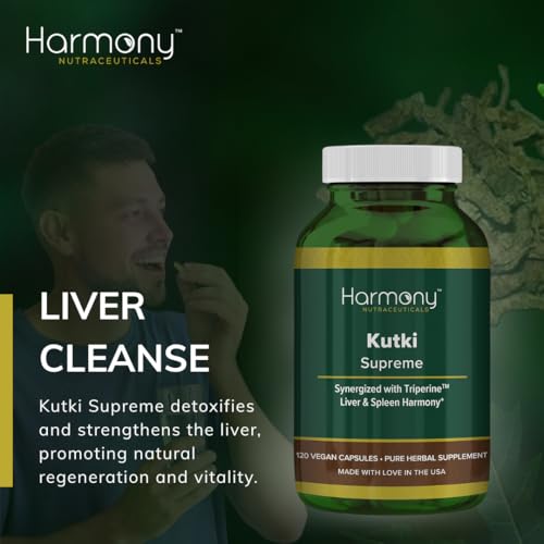 Kutki Supreme - Harmony Nutraceuticals Ayurvedic Medicine for Healthy Skin, Immune and Respiratory Systems - 120 Vegan Organic Capsules - TrustMedUSA