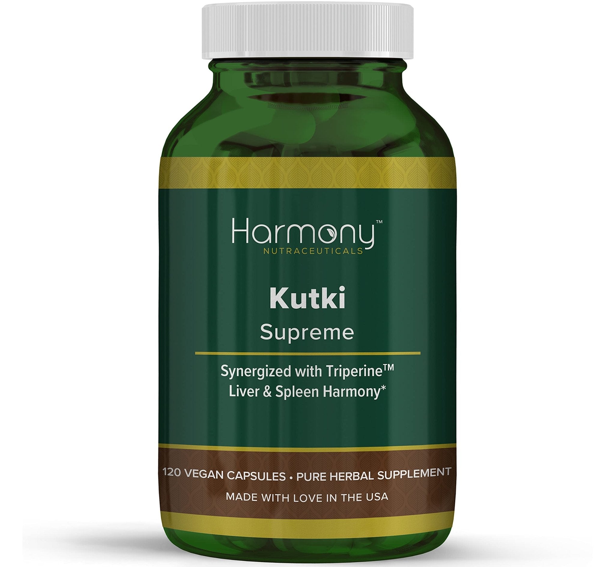 Kutki Supreme - Harmony Nutraceuticals Ayurvedic Medicine for Healthy Skin, Immune and Respiratory Systems - 120 Vegan Organic Capsules - TrustMedUSA