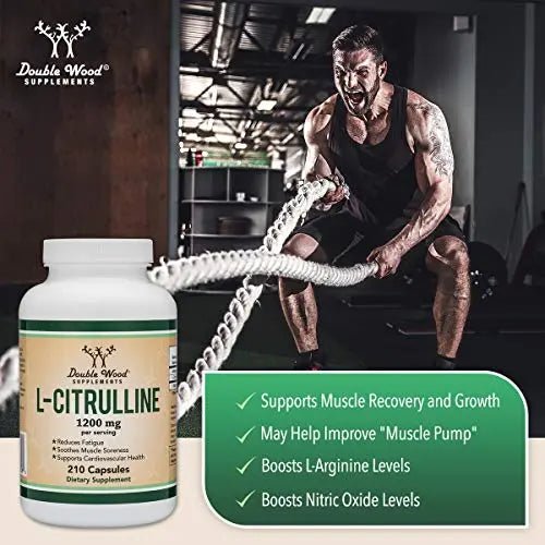 L Citrulline Capsules 1,200mg Per Serving, 210 Count (L-Citrulline Increases Levels - TrustMedUSA
