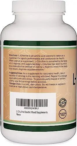 L Citrulline Capsules 1,200mg Per Serving, 210 Count (L-Citrulline Increases Levels - TrustMedUSA