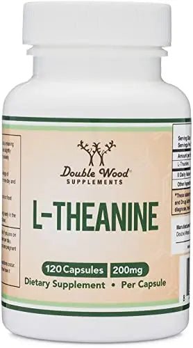 L-Theanine Supplement 200mg, 120 Capsules (Soy Free, Gluten Free, Non-GMO - TrustMedUSA