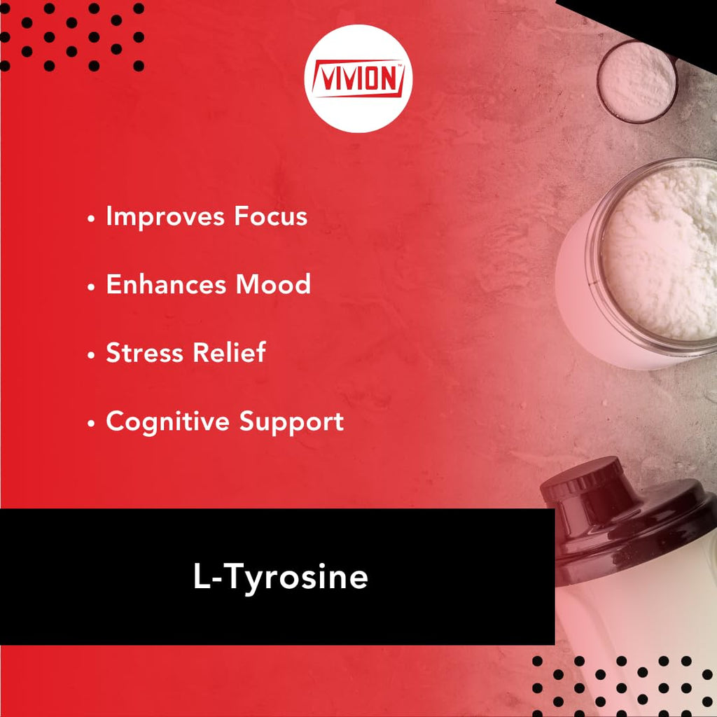 L-Tyrosine Powder 1000 Grams - Nootropic & Sports Nutrition Amino Acid - Powdered for Cognitive, Mood & Stress Support Tablet Capsule Formulations - 1 kg (2.2 lb) - TrustMedUSA