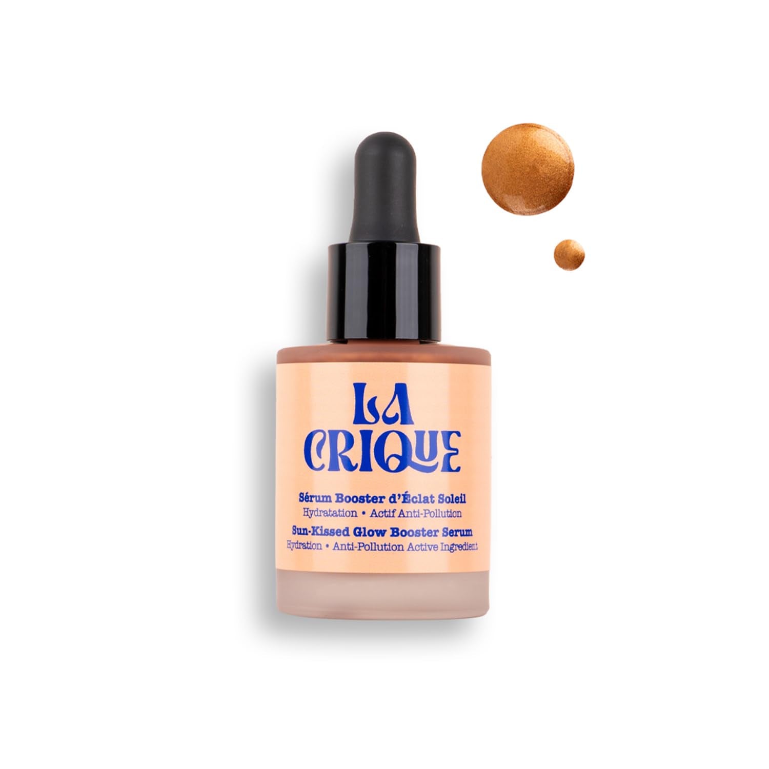 La Crique Bronzing Face Serum - Hydrating Bronzing Drops with Hyaluronic Acid & Anti-Pollution Protection - Natural Sun-Kissed Glow for All Skin Types - Vegan Friendly, Clean Beauty - 1 fl oz - TrustMedUSA