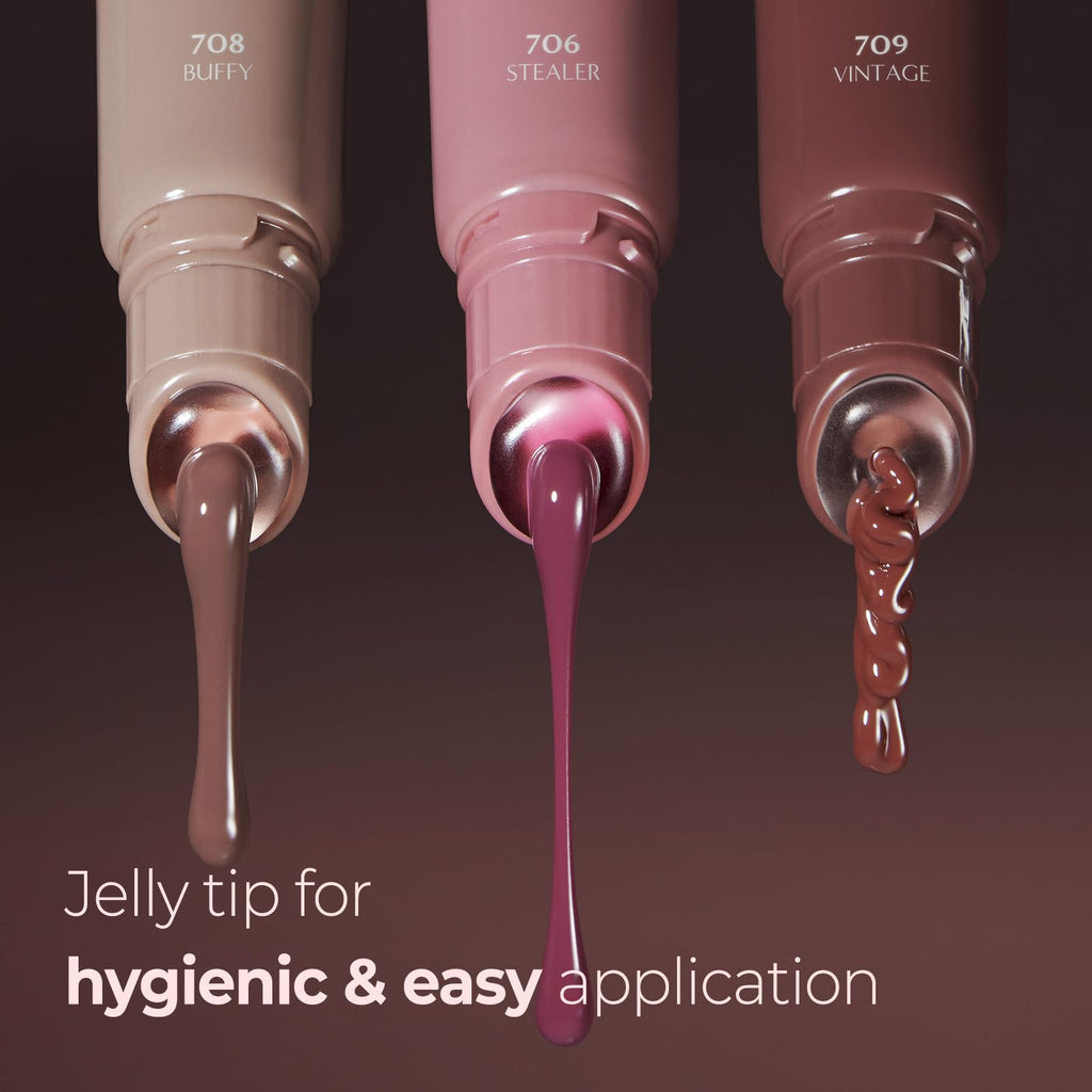 Laka Fruity Lip Glotioner, 10ml/0.33 fl.oz, Lip Gloss with High Shine Vivid Colors, Jelly tip for Hygienic & Easy Application, K-Beauty (703 Apri) - TrustMedUSA