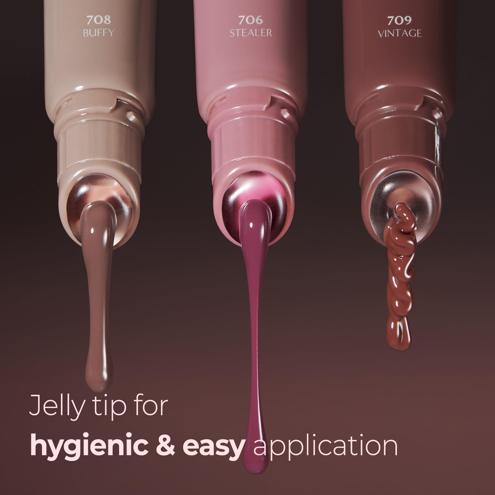 Laka Fruity Lip Glotioner, 10ml/0.33 fl.oz, Lip Gloss with High Shine Vivid Colors, Jelly tip for Hygienic & Easy Application, K-Beauty (703 Apri) - TrustMedUSA