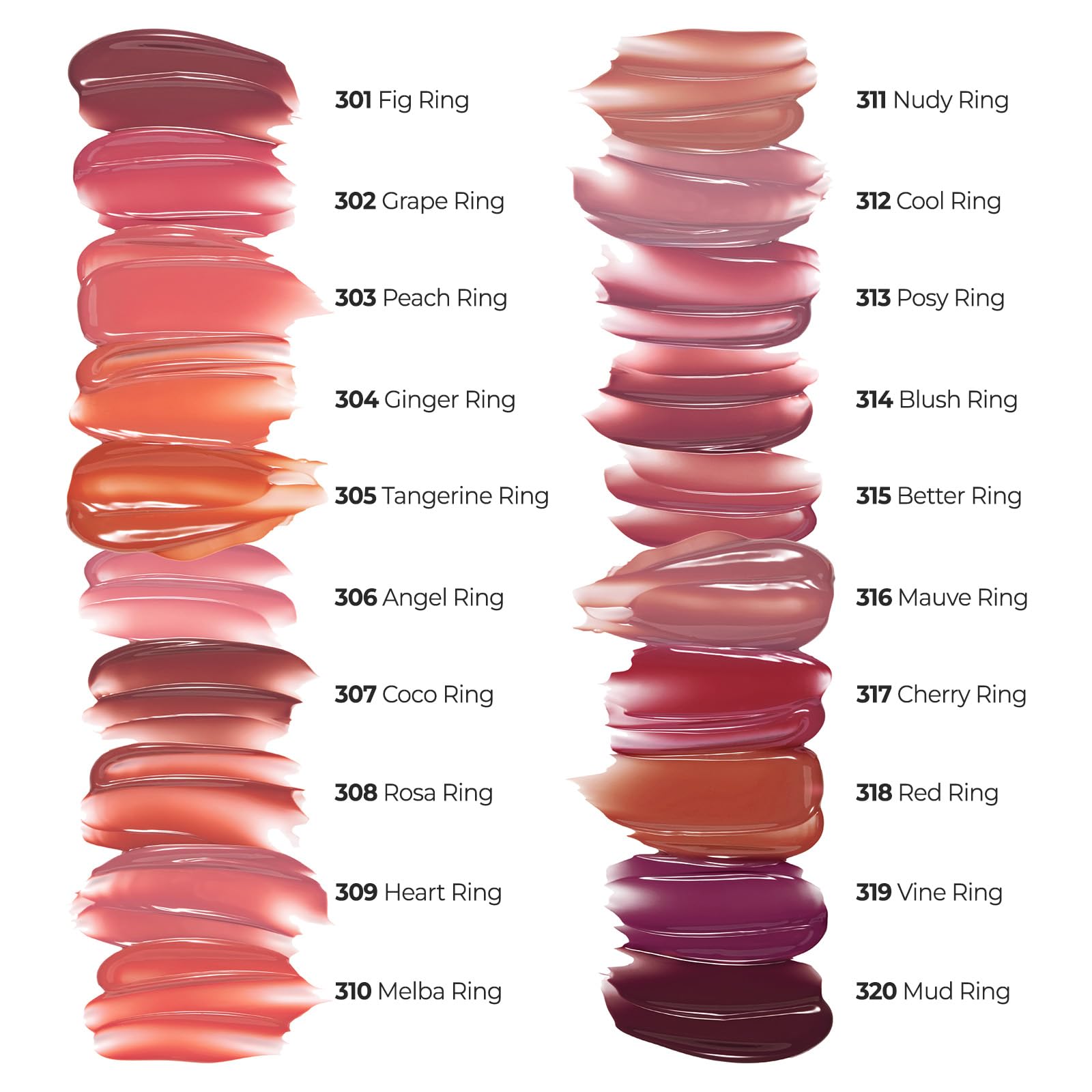 Laka Jelling Nude Gloss, Sheer Hydrating Lip Oil with No Stain, Non-Sticky, Nourishing Gloss for a Glowy Look, K-Beauty (301 Figring, 1.9g/0.07oz) - TrustMedUSA