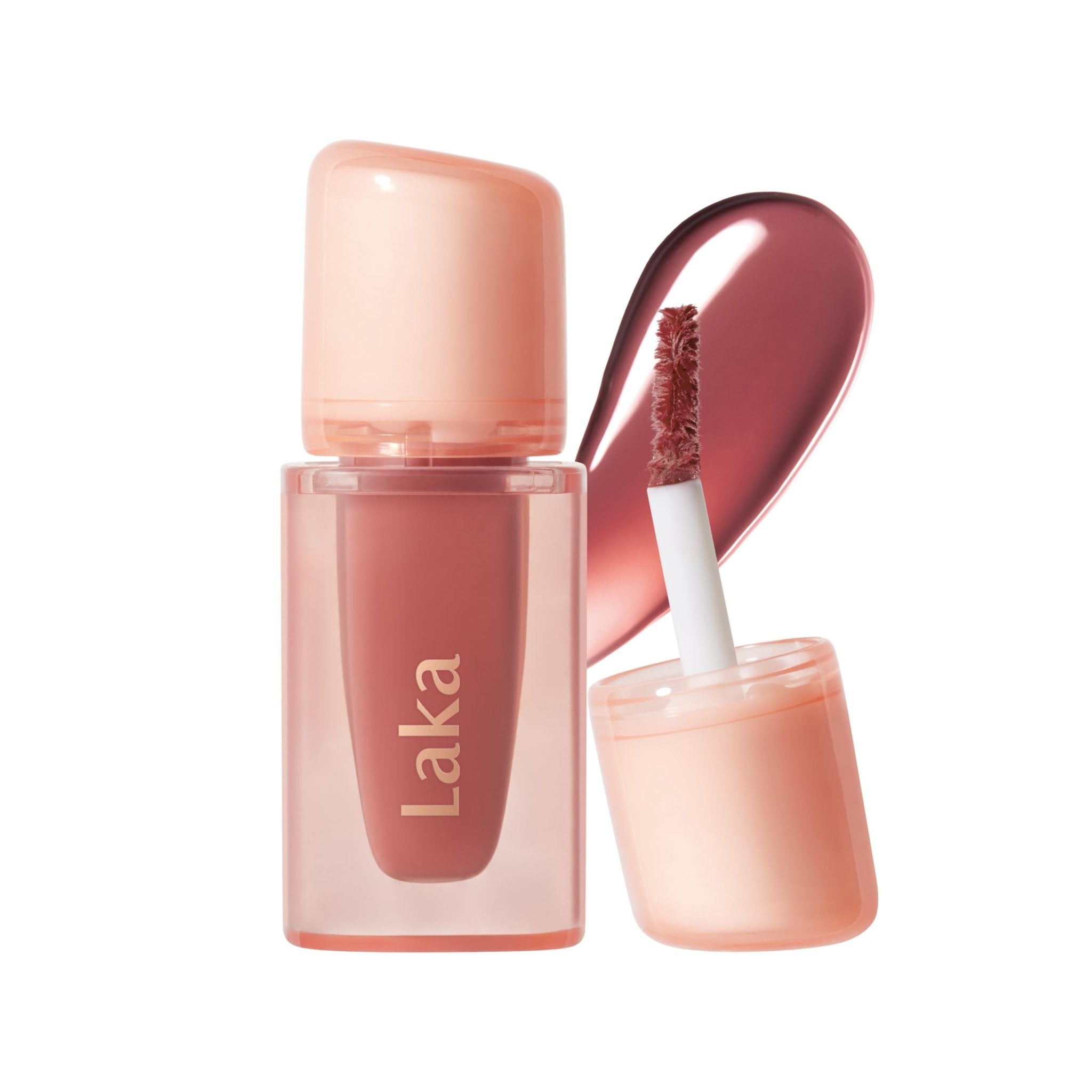 Laka Jelling Nude Gloss, Sheer Hydrating Lip Oil with No Stain, Non-Sticky, Nourishing Gloss for a Glowy Look, K-Beauty (301 Figring, 1.9g/0.07oz) - TrustMedUSA