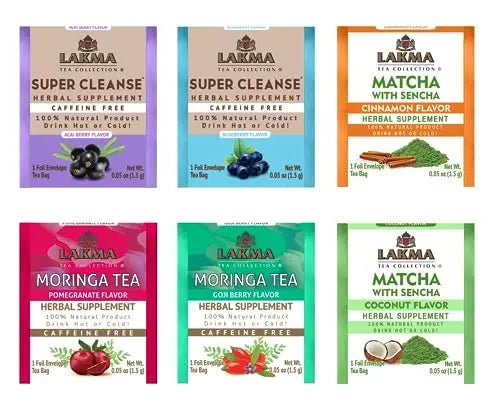 Lakma 14 Day Cleanse Kit Green Tea - 42 Tea Bags - TrustMedUSA