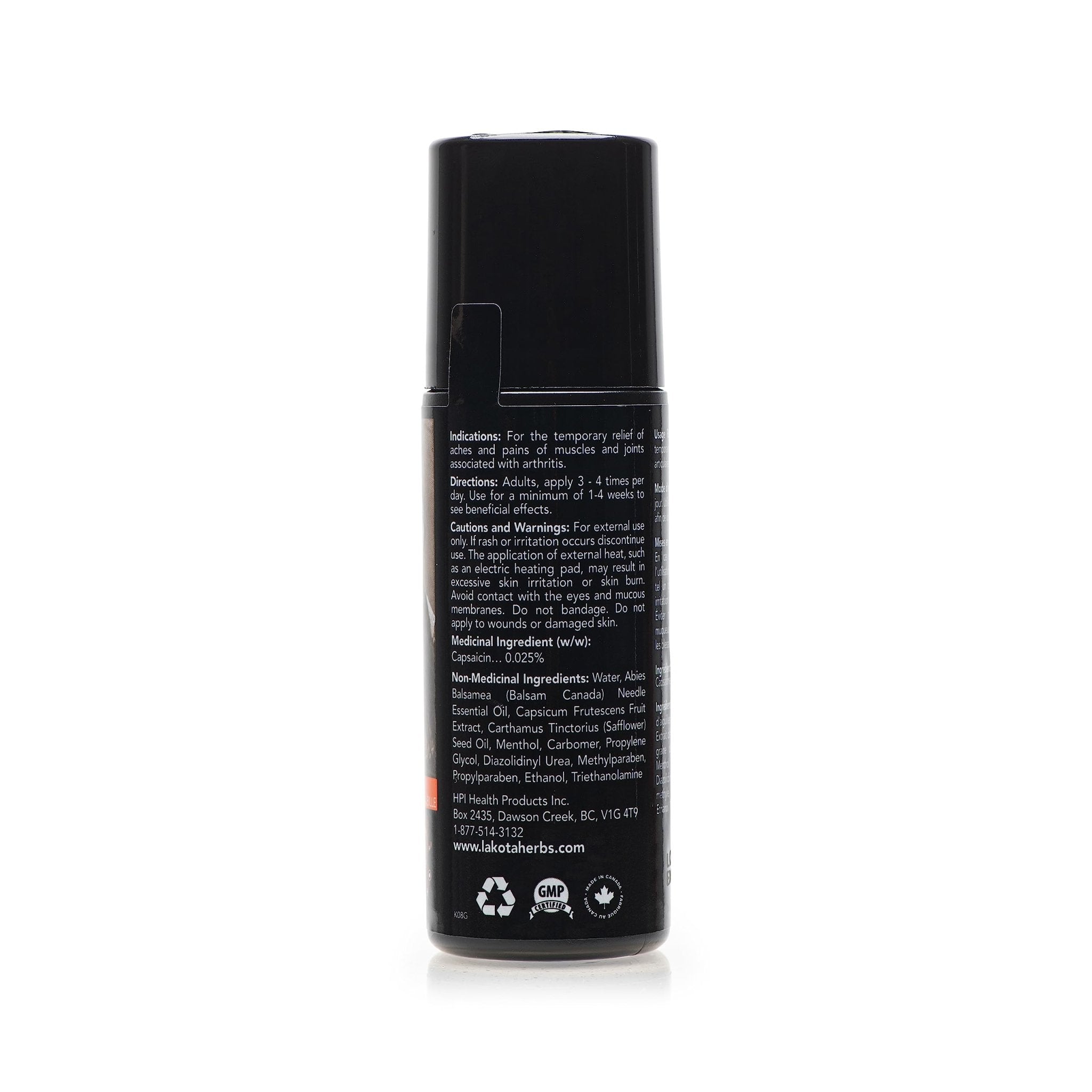 Lakota Arthritis Topical Pain Reliever - 88ml / 3 fl oz Roll-On - TrustMedUSA