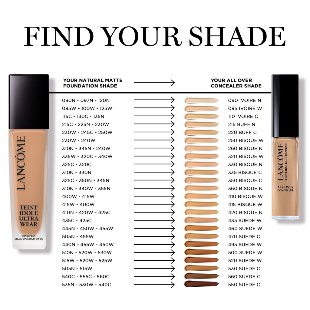 Lancôme Teint Idole Ultra Wear All Over Full Coverage Concealer - Natural Matte Finish & Lightweight Under Eye Concealer - Up To 24H Wear - 215 Buff Neutral - TrustMedUSA