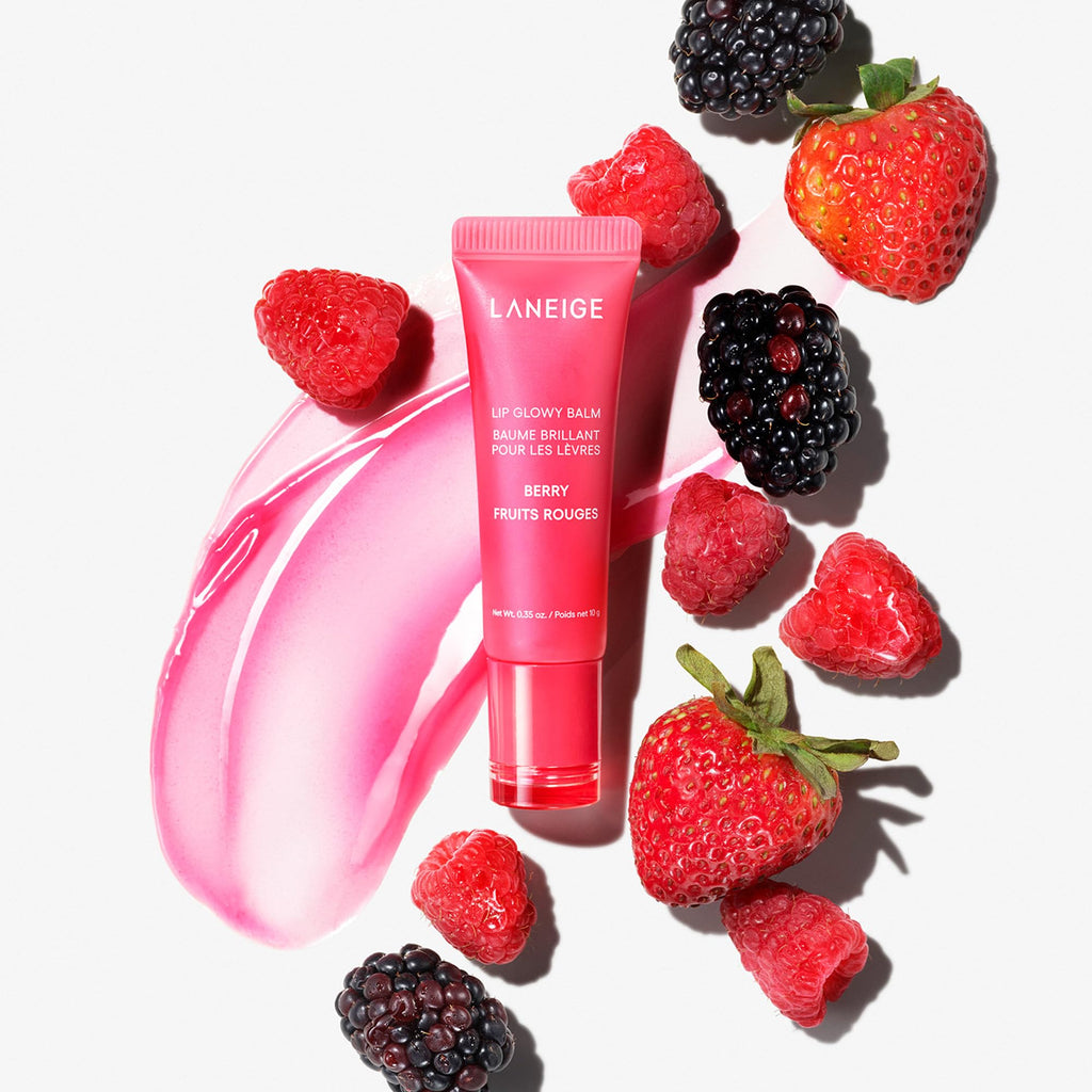 LANEIGE Lip Glowy Balm, Berry: Sheer Tinted Lip Moisturizer with Shea Butter, for Hydrating Shine & Soft Lips - TrustMedUSA