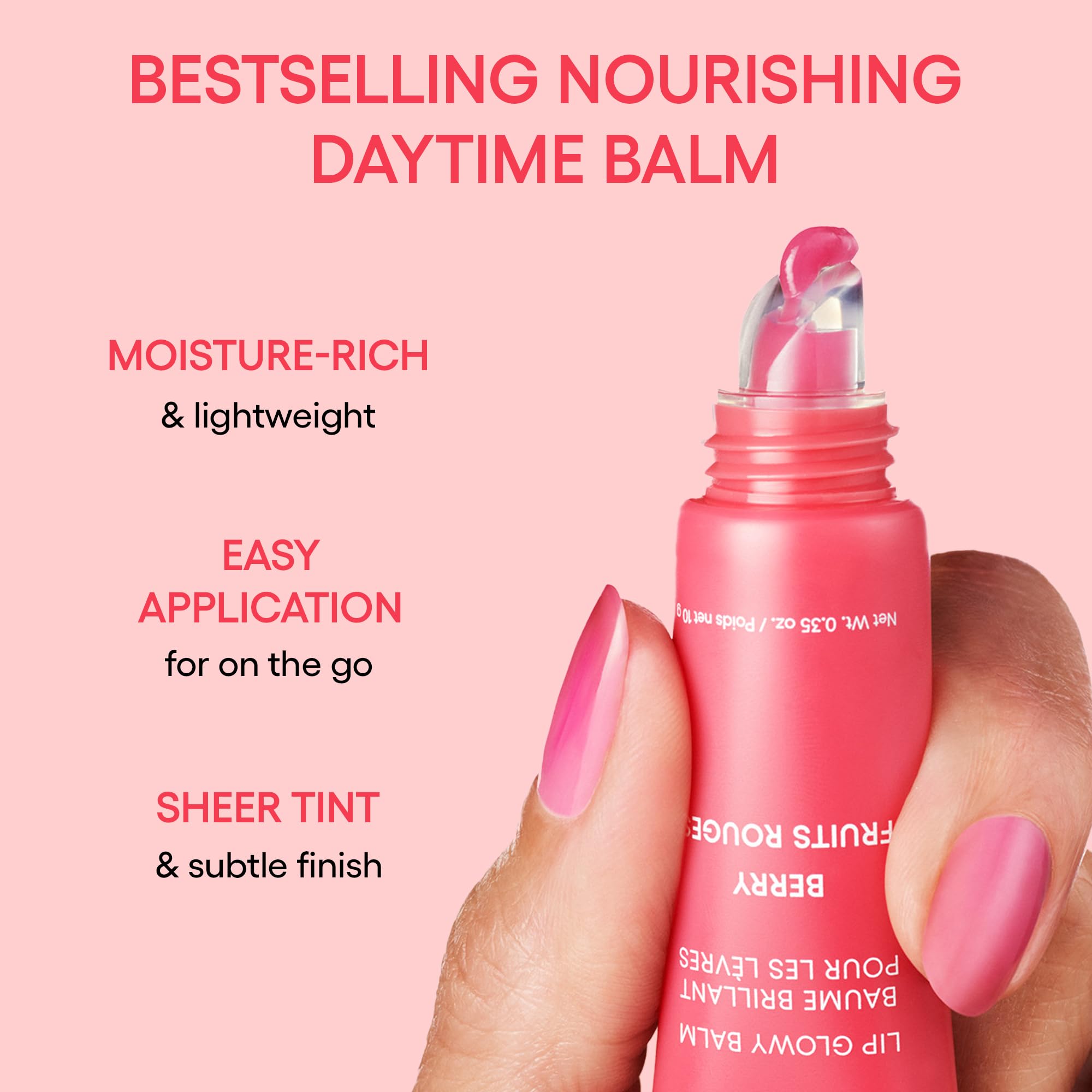 LANEIGE Lip Glowy Balm, Berry: Sheer Tinted Lip Moisturizer with Shea Butter, for Hydrating Shine & Soft Lips - TrustMedUSA