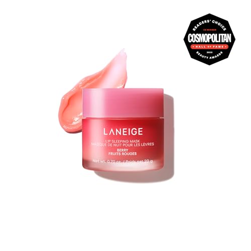 LANEIGE Lip Sleeping Mask, Berry: Nourishing Overnight Lip Treatment with Vitamin C, Shea & Murumuru Butter - TrustMedUSA
