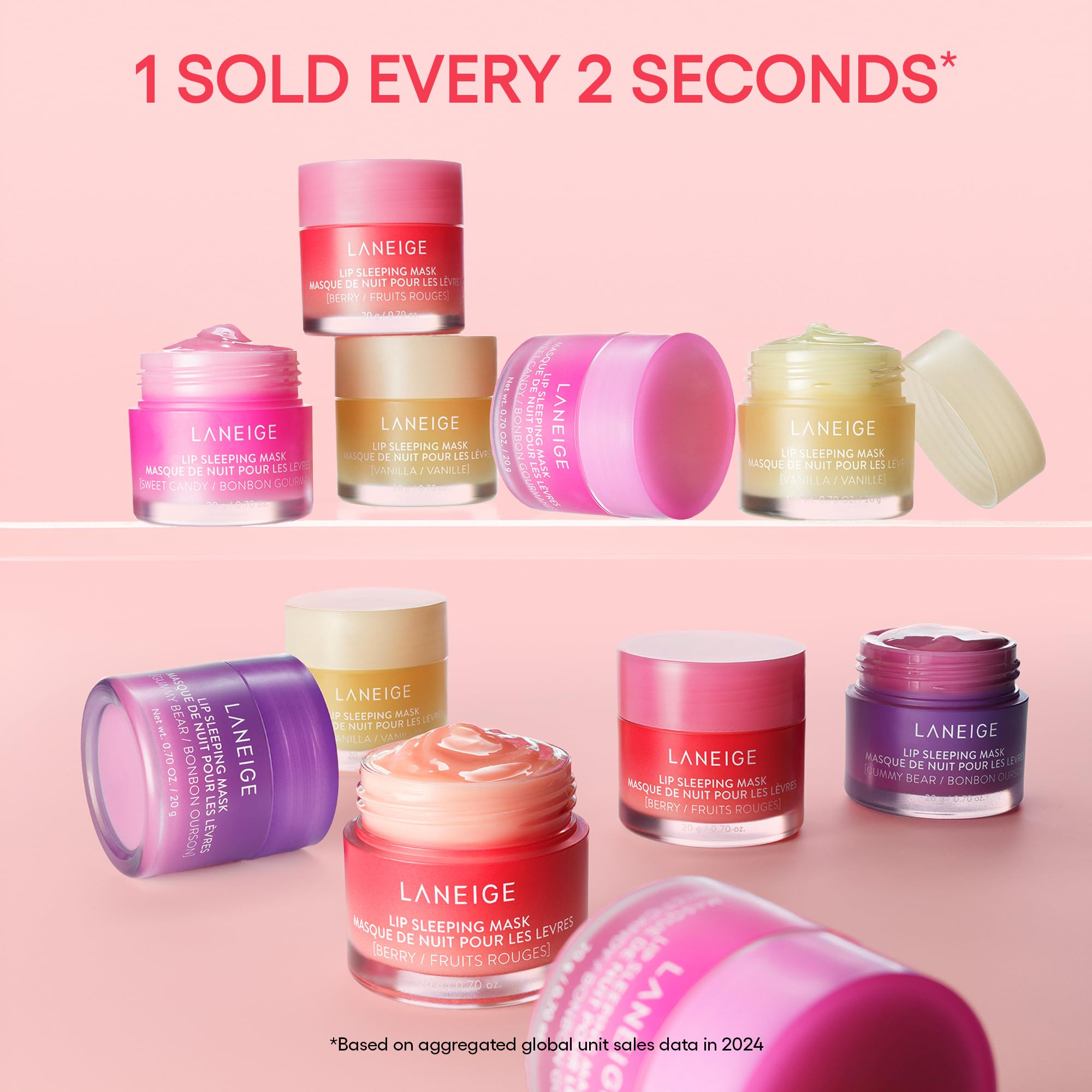 LANEIGE Lip Sleeping Mask, Berry: Nourishing Overnight Lip Treatment with Vitamin C, Shea & Murumuru Butter - TrustMedUSA