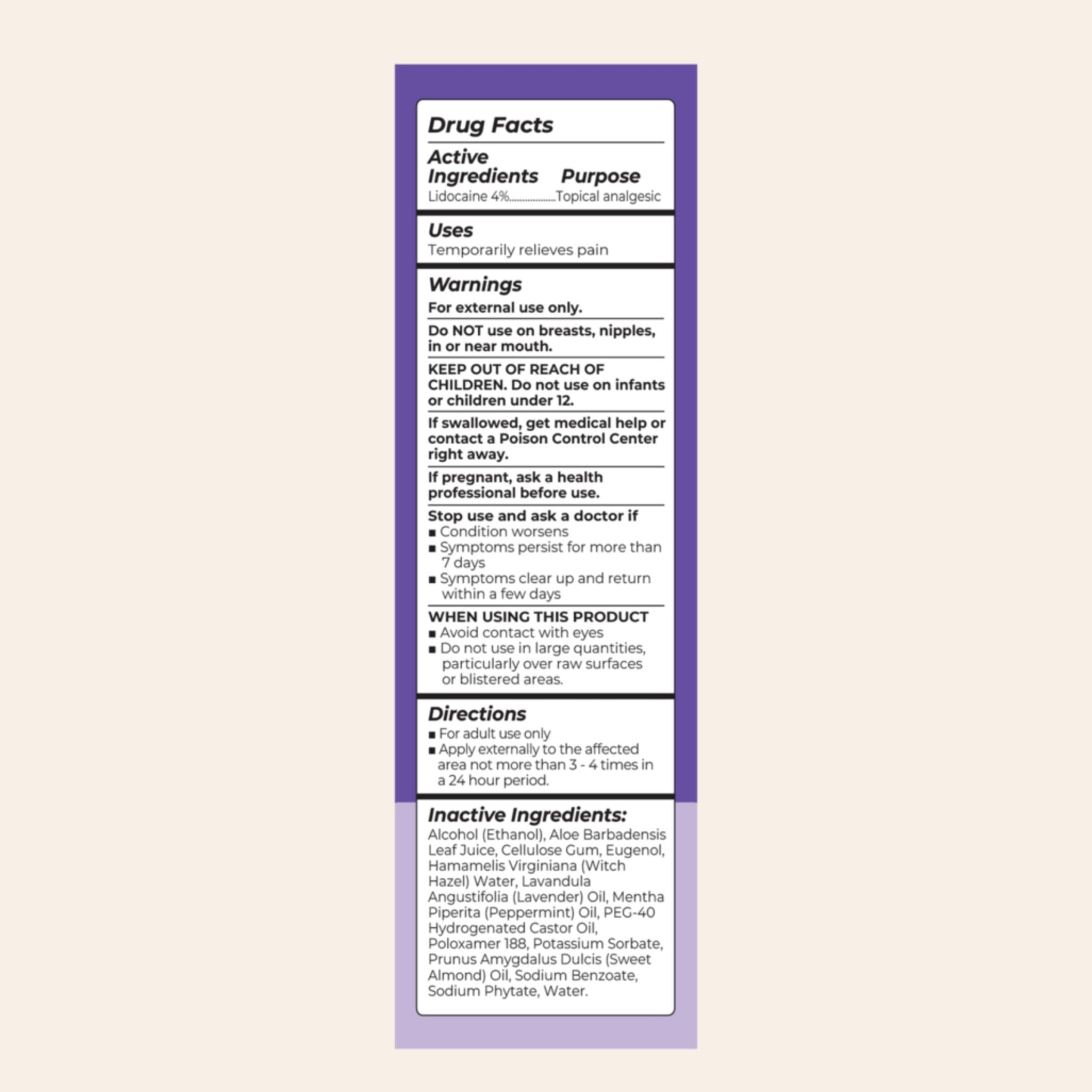 Lansinoh 4% Lidocaine Perineal Spray, Pain Relief for Postpartum Care, 3.5 Ounces - TrustMedUSA