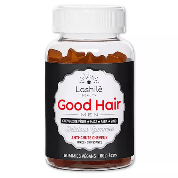 Lashilé Beauty Good Hair Men 60 Gummies - TrustMedUSA