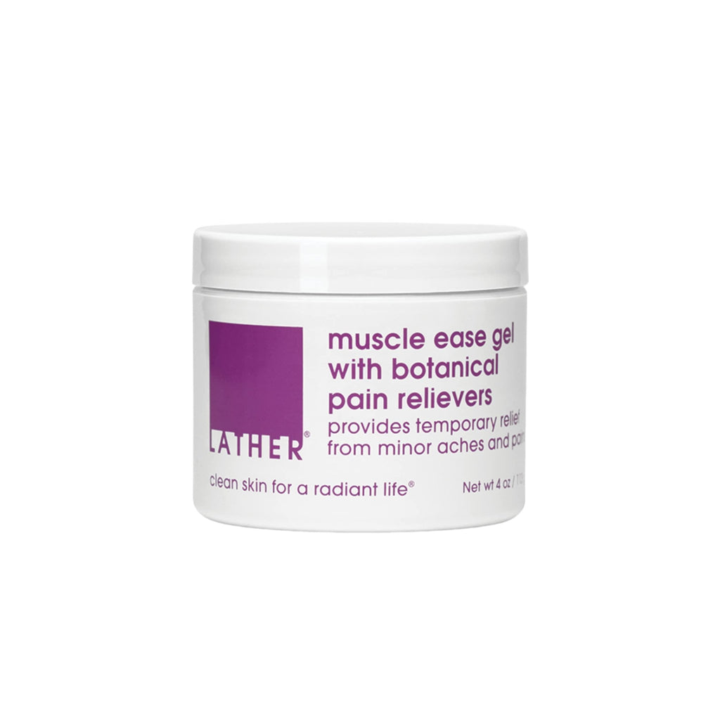 LATHER Muscle Pain Relief Gel - Muscle Therapy to Aid Muscle Soreness - Fast Acting Gel with Menthol Helps Ease Back Pain Relief, Neck Pain Relief, Knee Pain Relief, Lower Back Pain Relief - 4 Oz - TrustMedUSA