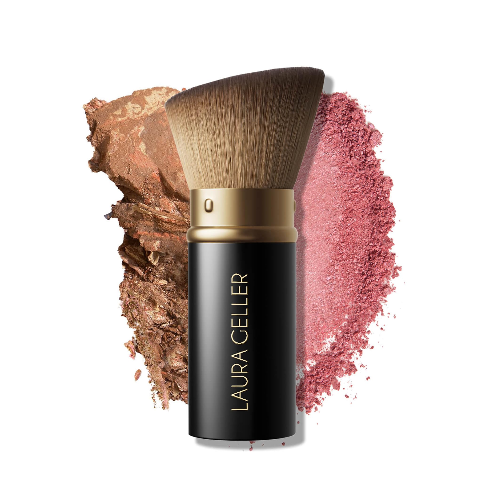 LAURA GELLER NEW YORK Cosmetic Professional Makeup Brushes - Cruelty-Free 02 Retractable Angled Kabuki Brush - TrustMedUSA