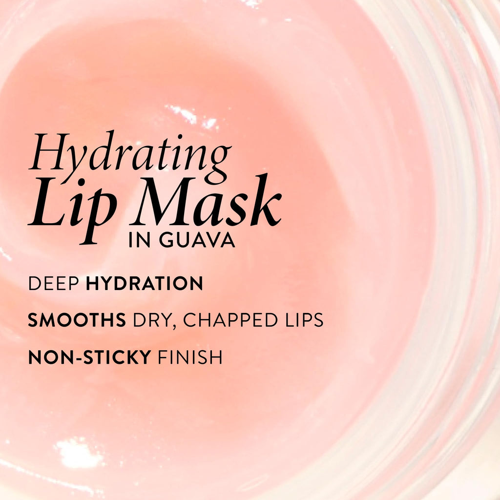 LAURA GELLER NEW YORK Hydrating Lip Mask – Deep Moisture Lip Treatment for Dry, Chapped Lips with Jojoba Oil & Shea Butter – Includes Applicator – Guava - TrustMedUSA