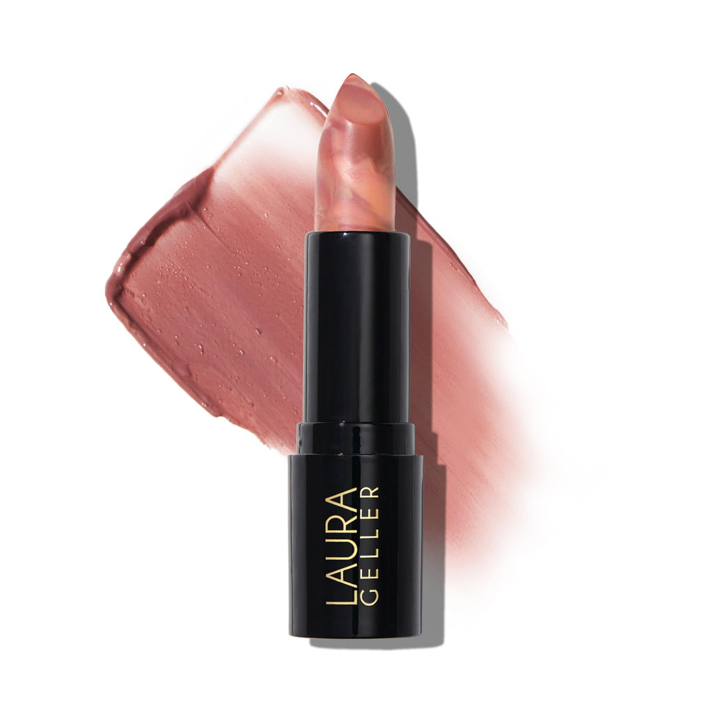 LAURA GELLER NEW YORK Italian Marble Sheer Lipstick - Al Fresco - Hydrating & Lightweight - Vitamin E & Caster Seed Oil - Cream Finish - TrustMedUSA