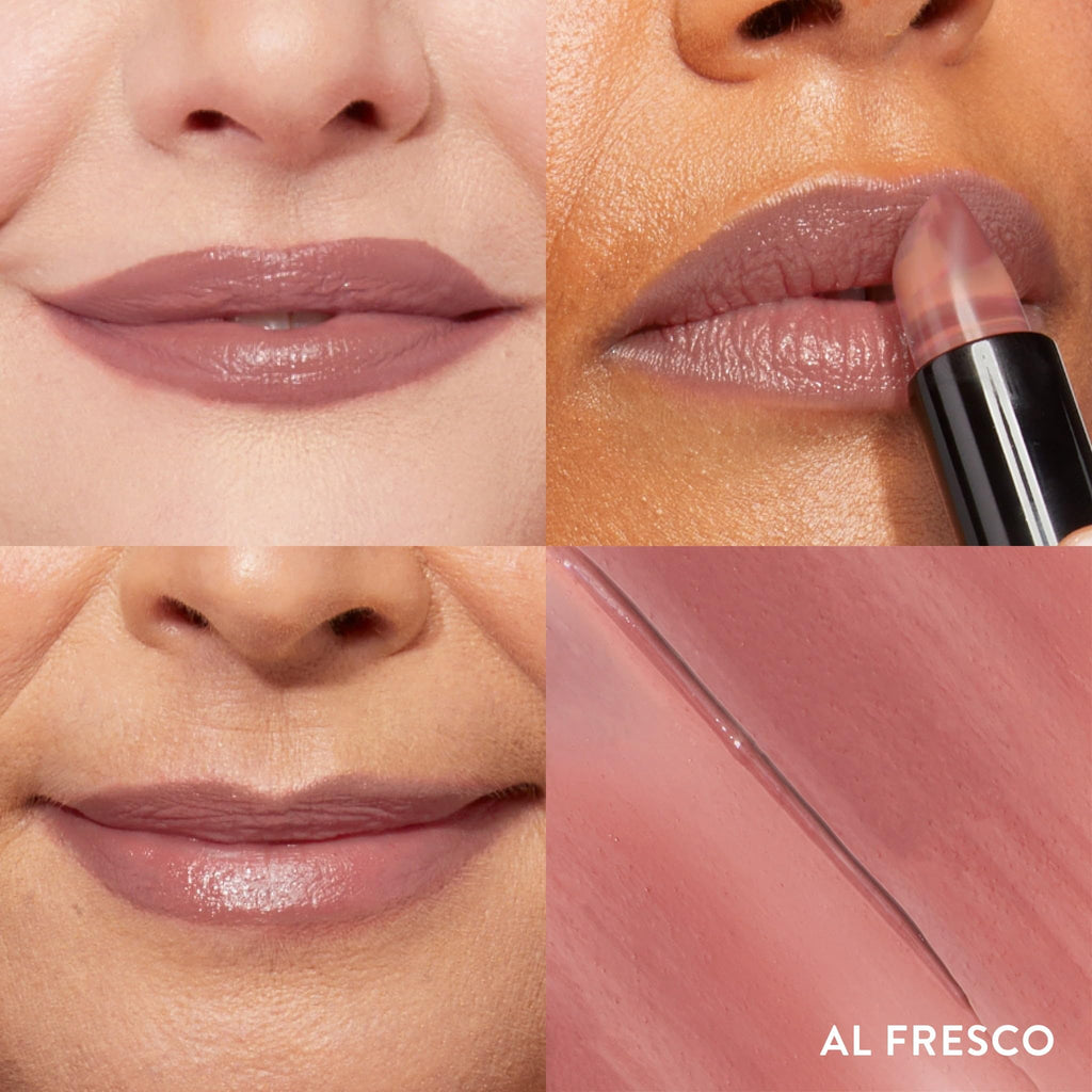 LAURA GELLER NEW YORK Italian Marble Sheer Lipstick - Al Fresco - Hydrating & Lightweight - Vitamin E & Caster Seed Oil - Cream Finish - TrustMedUSA