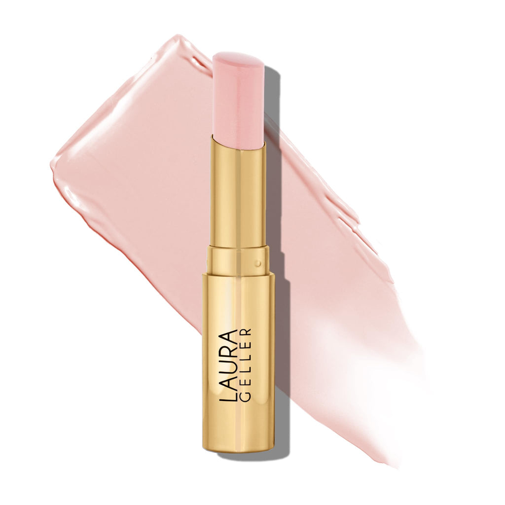 LAURA GELLER NEW YORK Jelly Balm Moisturizing Tinted Lip Balm - Sheerly Amazing - Hydrating Vitamin E - Semi-Shine Finish - TrustMedUSA