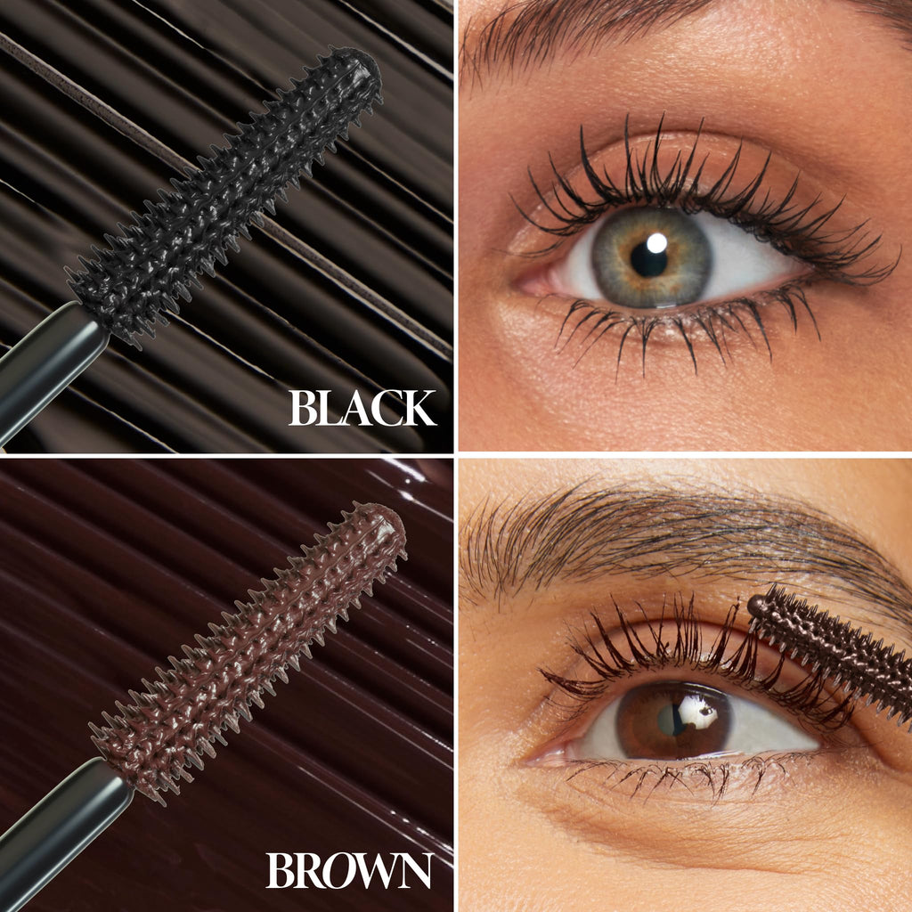 LAURA GELLER NEW YORK Kajal Longwear Mascara, Brown - Lengthening, Defining, Curling, Buildable Formula Eye Makeup - Natural Look for Everyday - TrustMedUSA