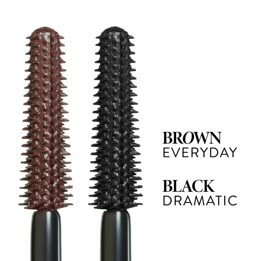 LAURA GELLER NEW YORK Kajal Longwear Mascara, Brown - Lengthening, Defining, Curling, Buildable Formula Eye Makeup - Natural Look for Everyday - TrustMedUSA