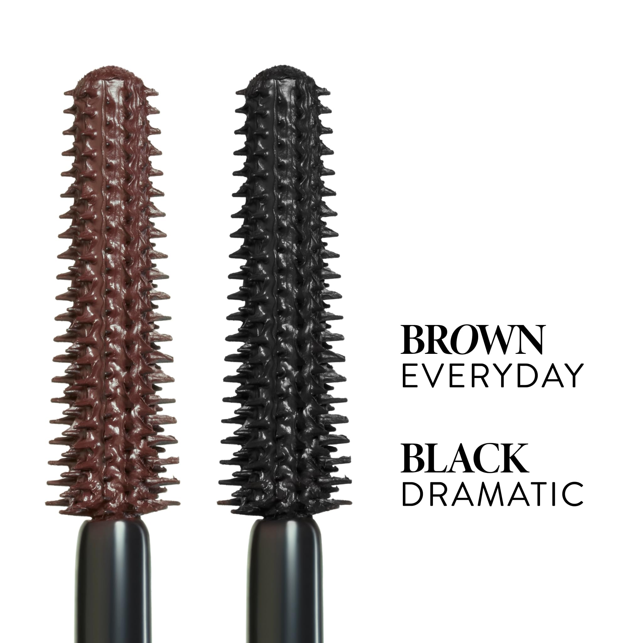 LAURA GELLER NEW YORK Kajal Longwear Mascara, Brown - Lengthening, Defining, Curling, Buildable Formula Eye Makeup - Natural Look for Everyday - TrustMedUSA