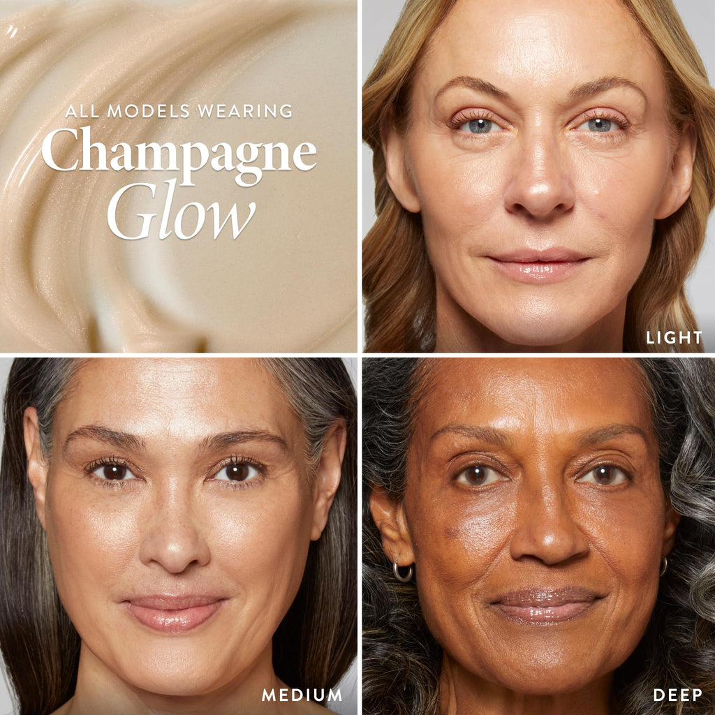 LAURA GELLER NEW YORK Spackle Primer - Champagne Glow - Super-Size 2 Fl Oz - Hyaluronic Acid Makeup Primer for Mature Skin - Maple Wellness Supplements