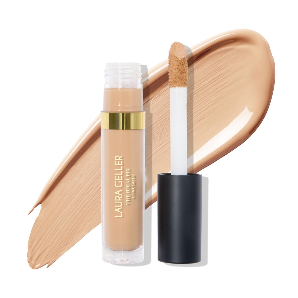LAURA GELLER NEW YORK The Ideal Fix Concealer - Light - Buildable Medium to Full Coverage Liquid Concealer - Covers Under Eye Dark Circles & Blemishes - Long-Lasting - TrustMedUSA