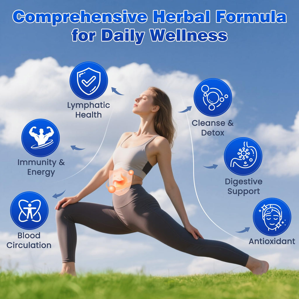 Lazpowfi Lymphatic Drainage Drops – Liposomal Lymphatic Drainage Supplements with Echinacea 500mg, Elderberry, Burdock Root & Dandelion – Liquid Lymphatic Drops, 2 fl oz - Maple Wellness Supplements