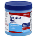 LEADER Ice Blue Gel Pain Relieving Greaseless Fast-Acting Topical Analgesic Cooling Therapy Muscle Joint Long-Lasting Relief Backache Arthritis Sports Injuries soothes Aches 8oz. Each (Pack of 5) - TrustMedUSA