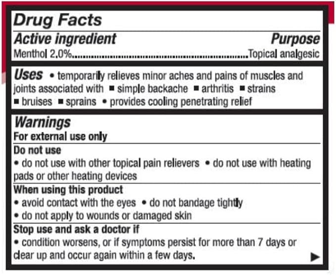 Leader Mineral Ice Blue Gel, Menthol 2%, Pain Relief Gel, Topical Analgesic, for Muscle Pain, Backache, Arthritis & Sport Injuries, for Adults and Kids 2+, Compare to Mineral Ice, 8 oz - TrustMedUSA