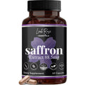 Leah Rose Essentials Saffron Supplement 88.5mg | Mood, Focus, and Stress Support | 60 Premium Saffron Extract Capsules | Made in the USA | 3rd Party Lab Tested | Non-GMO, Vegan, Gluten-Free - Maple Wellness Supplements